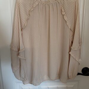 LOFT Cream Blouse Elegant Top